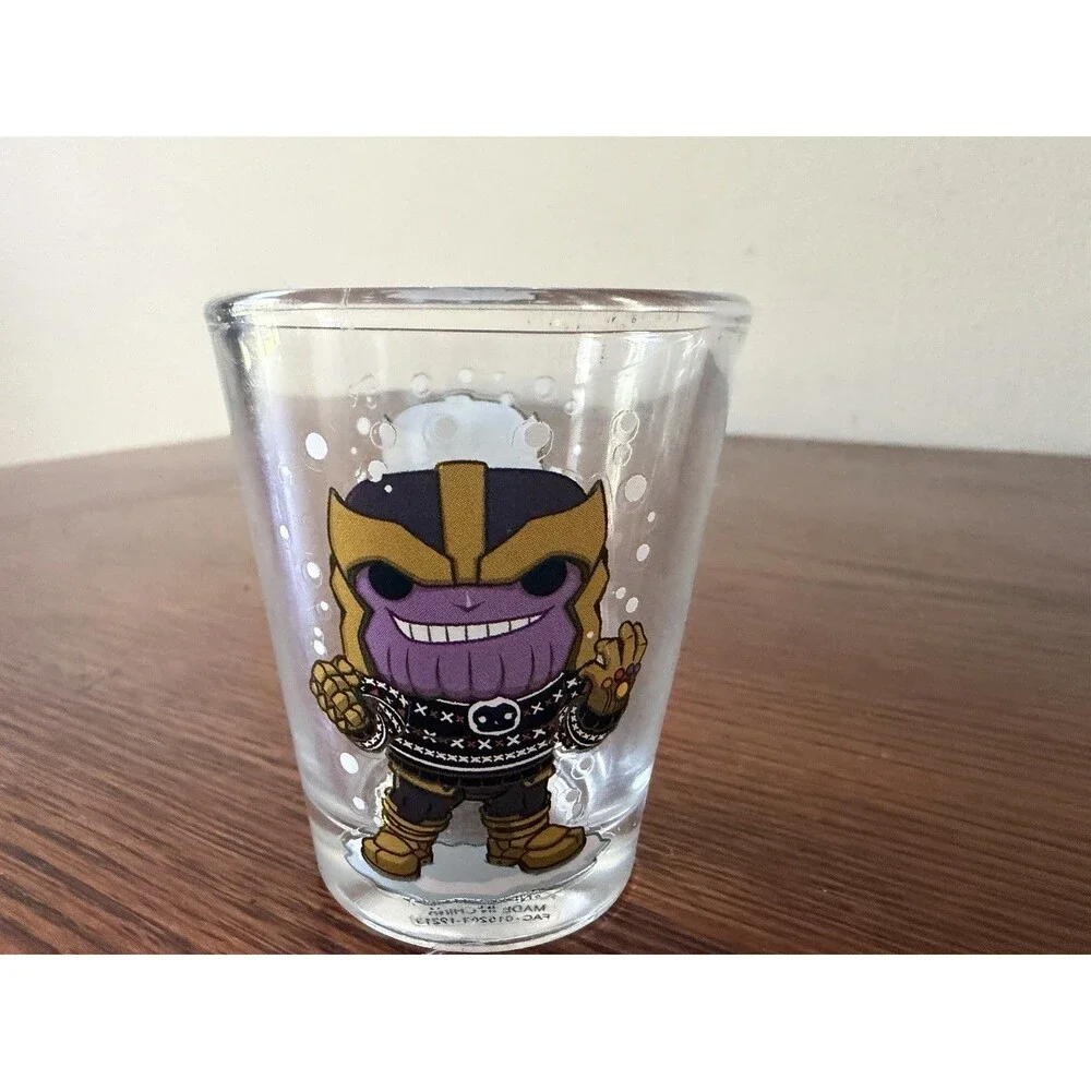 Funko Marvel Shot Glasses Toothpick Holder Thanos Captain America Snowman X-Mas